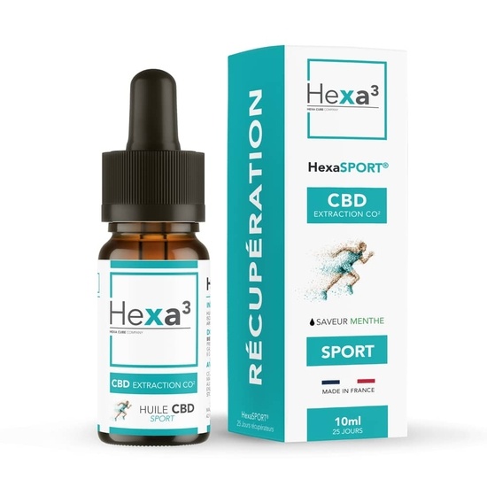 Huile CBD Sport 10ml - Hexa3