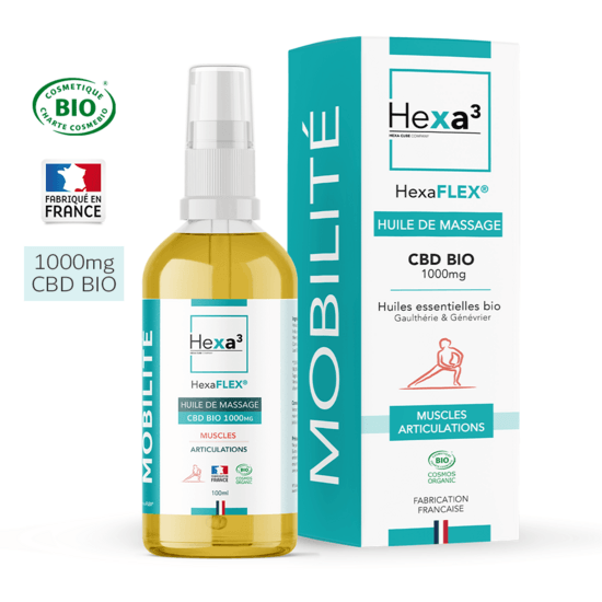Huile de Massage CBD - Hexa3