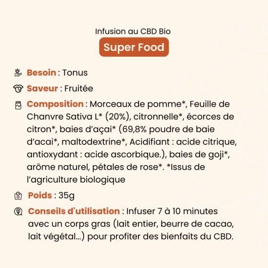 Infusion CBD Super Food 35g