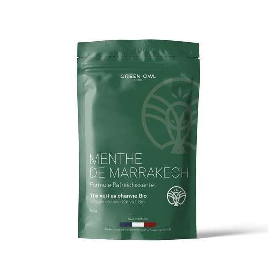 Thé vert CBD Menthe de Marrakech  35g