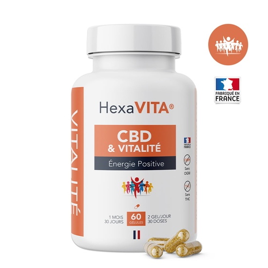 Capsules CBD Énergie - Hexa3