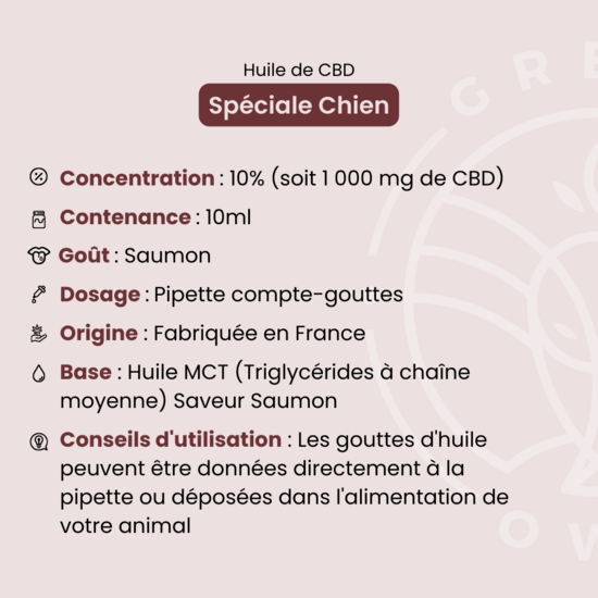 Huile CBD 20% Chien - GreenOwl