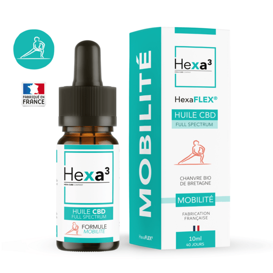 Huile CBD Douleurs 10ml - Hexa3