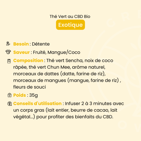 Thé CBD Exotique