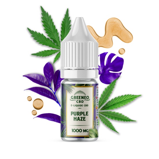 E-liquide CBD Purple Haze 10ml 500mg - Greeneo