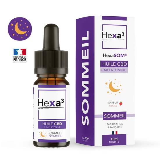 Huile CBD Sommeil 10ml - Hexa3