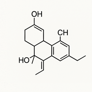 structure chimique du THC