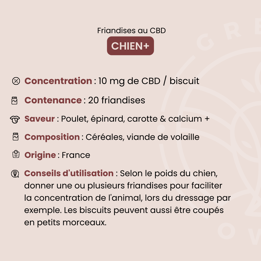 Friandises au CBD Spéciales Chien