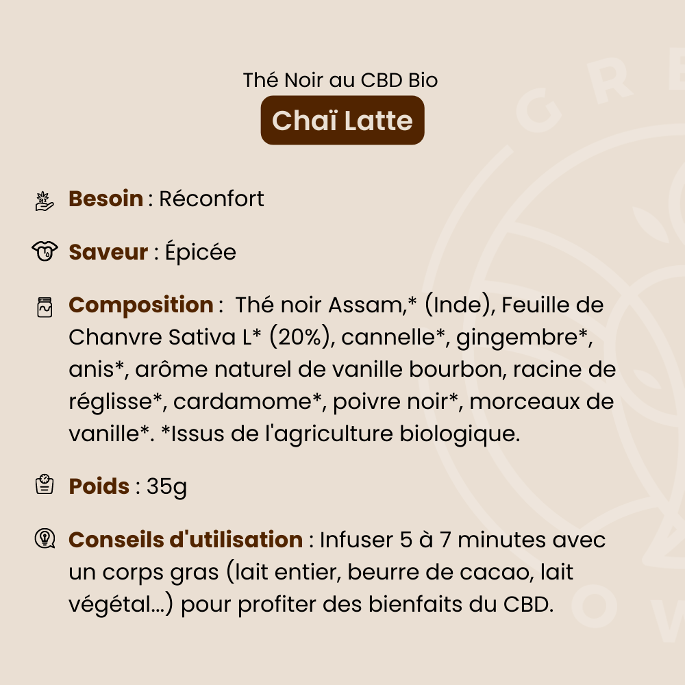 Thé CBD Chai Latte 35 g