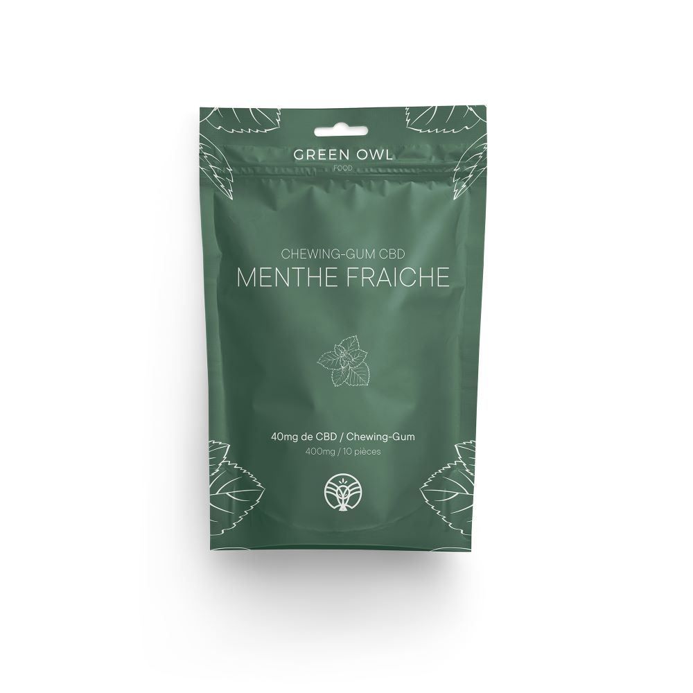 Chewing-Gum CBD Menthe Fraîche