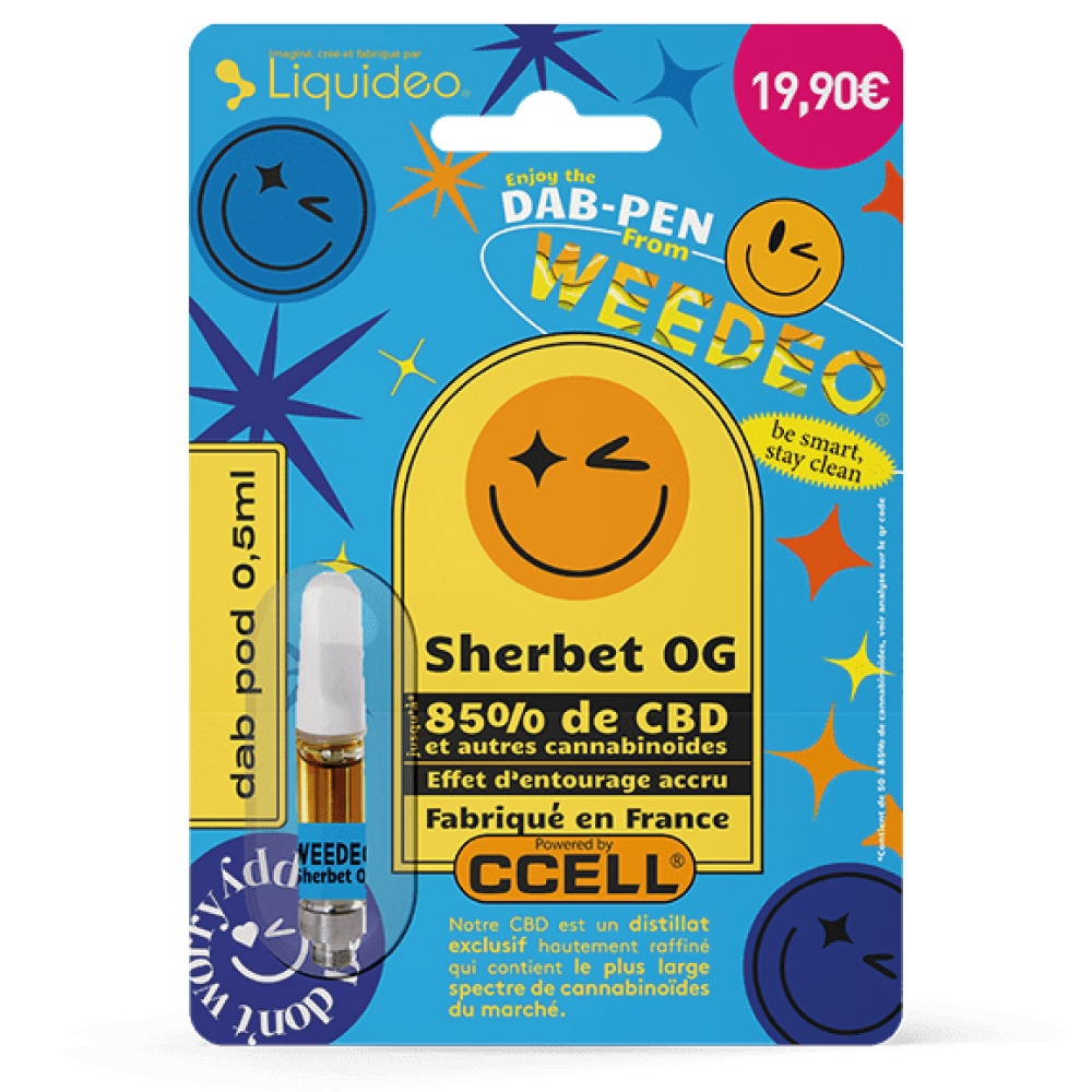 Cartouche CBD Sherbet OG - Weedeo