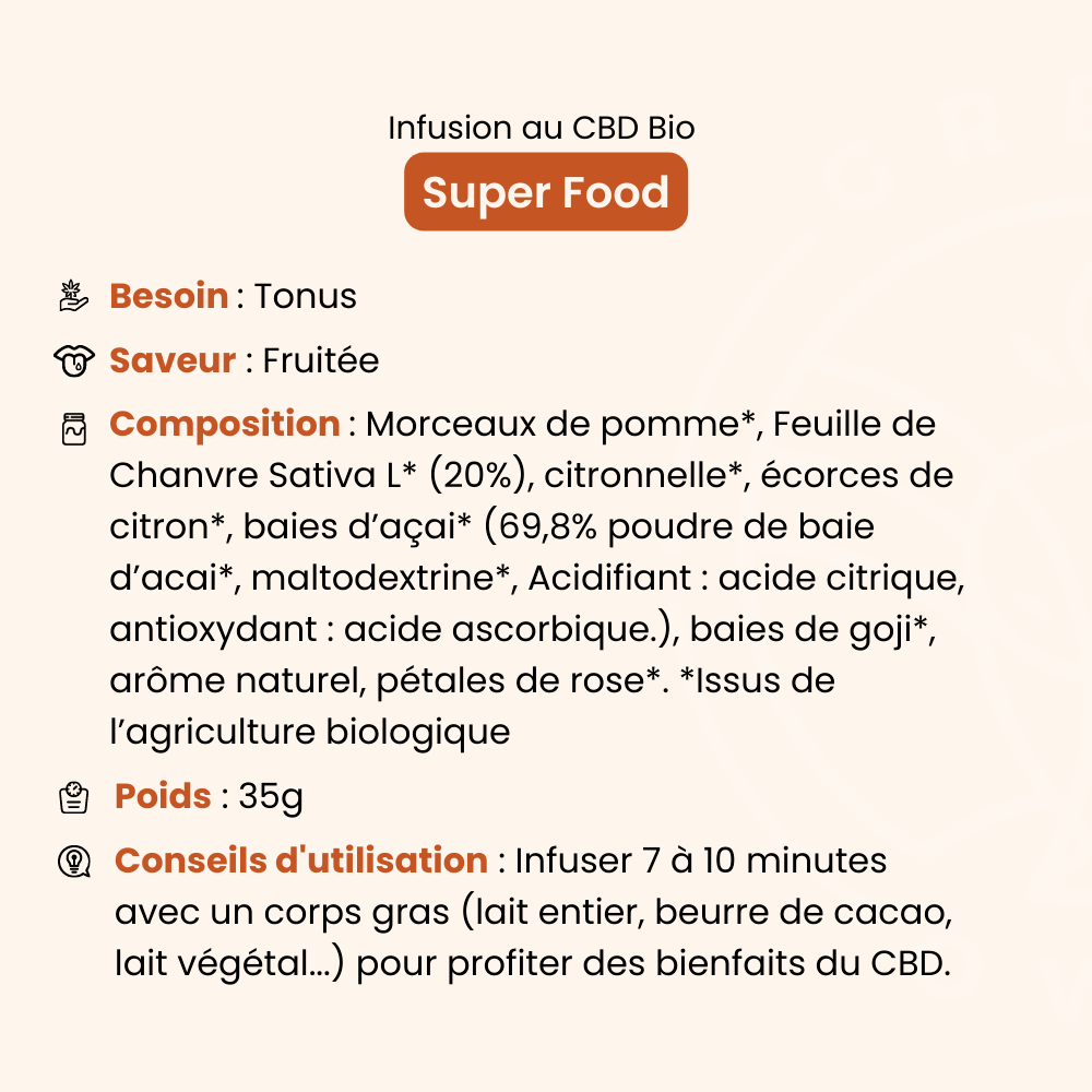 Infusion CBD Super Food 35g