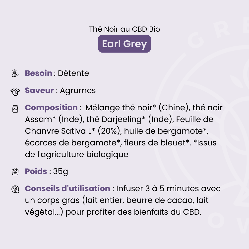 Thé CBD Earl Grey 35g