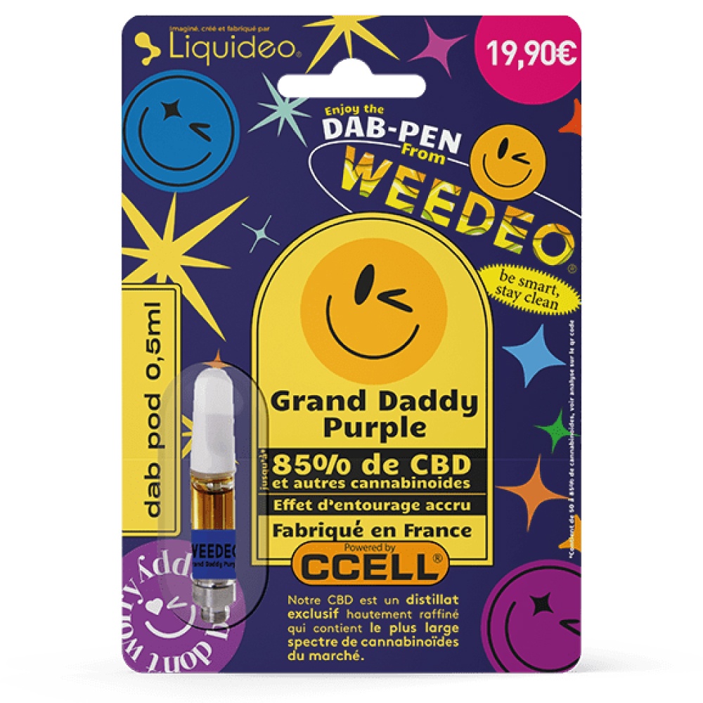 Cartouche CBD Grand Daddy Purple - Weedeo