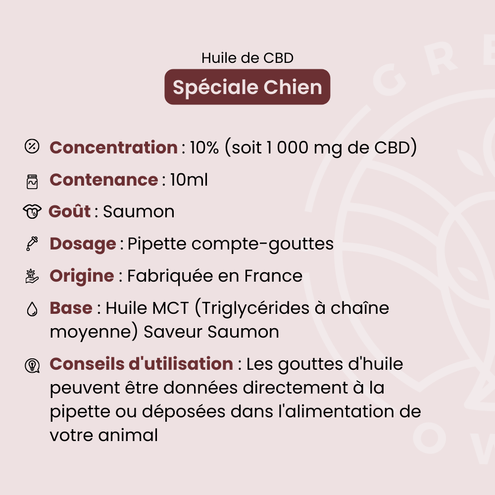 Huile CBD 20% Chien - GreenOwl