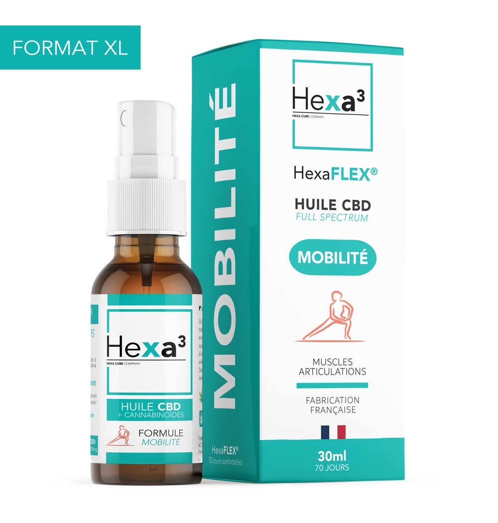Huile CBD Douleurs 30ml - Hexa3