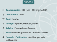 Huile CBG 10% full spectrum