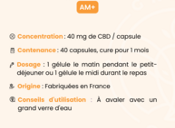 Capsule CBD Énergie AM+