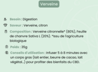 Infusion CBD Verveine